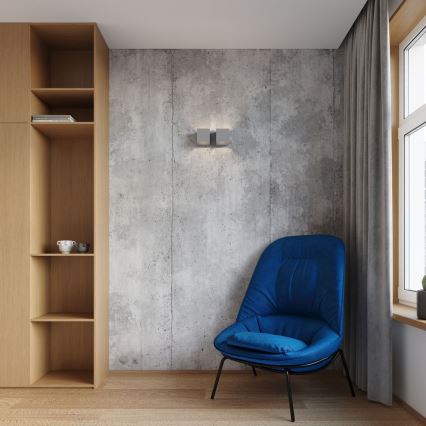 Προβολέας τοίχου QUAD 2xG9/40W/230V γκρι