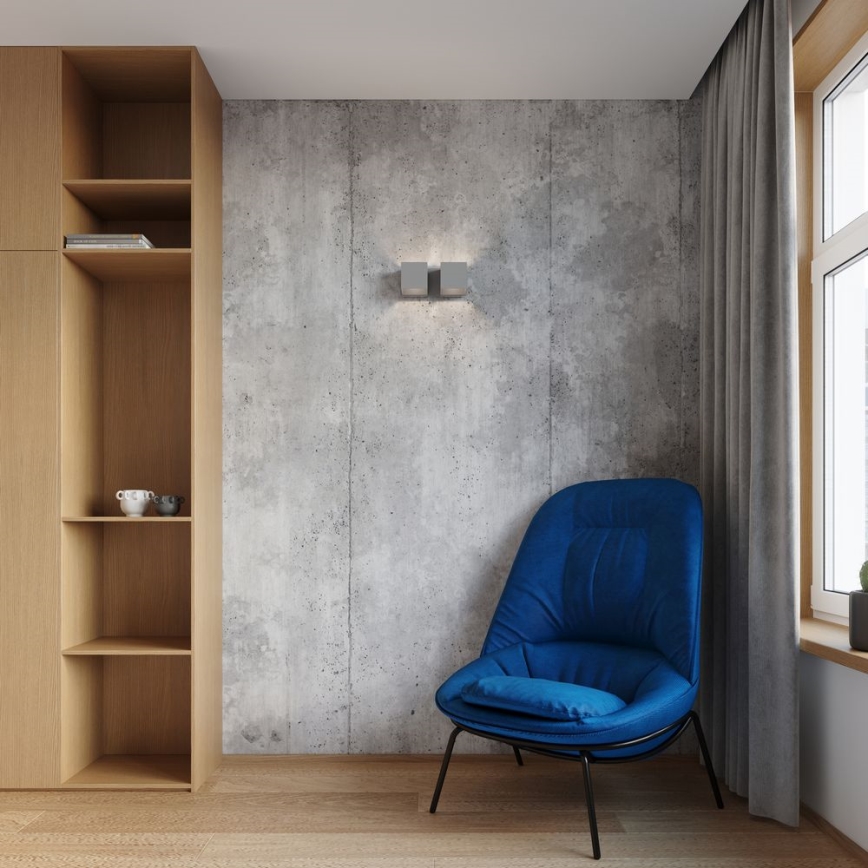 Προβολέας τοίχου QUAD 2xG9/40W/230V γκρι