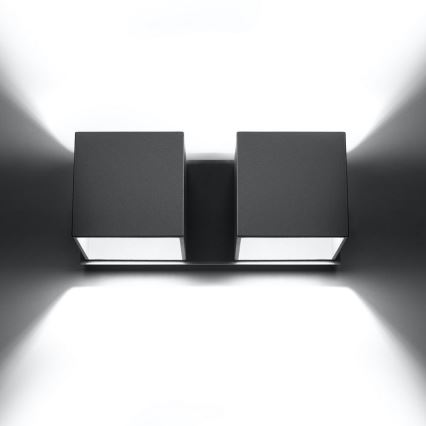 Προβολέας τοίχου QUAD 2xG9/40W/230V γκρι