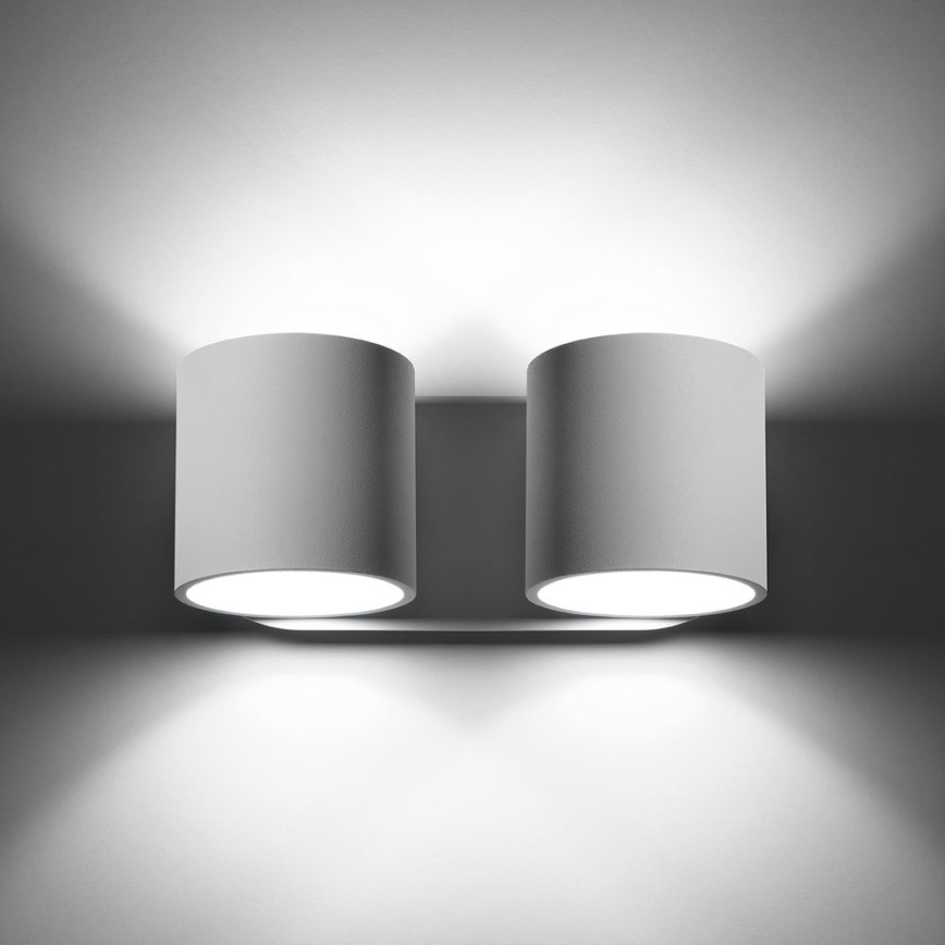 Σποτ τοίχου ORBIS 2xG9/40W/230V λευκό