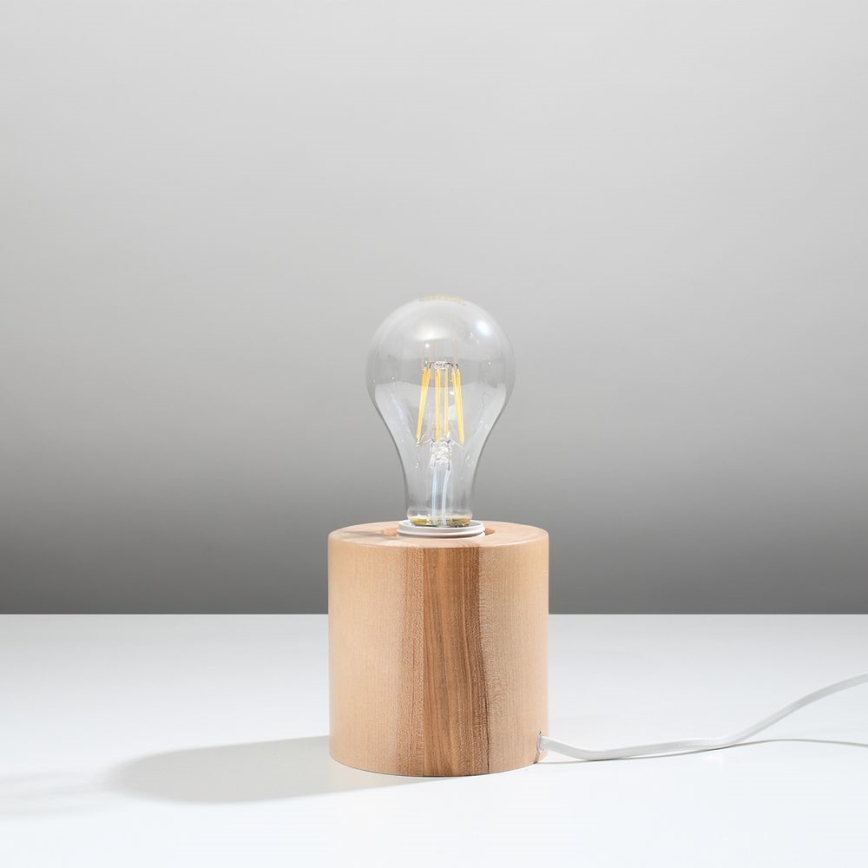 Eπιτραπέζια λάμπα SALGADO 1xE27/60W/230V οξιά