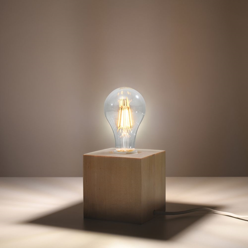 Eπιτραπέζια λάμπα ABEL 1xE27/60W/230V οξιά