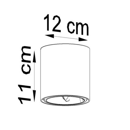 Φωτιστικό σποτ TIUBE1xGU10-AR111/10W/230V
