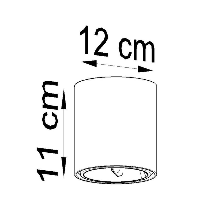 Φωτιστικό σποτ TIUBE 1xGU10-AR111/10W/230V