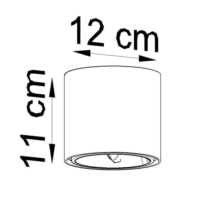 Φωτιστικό σποτ TIUBE 1xGU10-AR111/10W/230V
