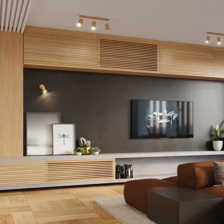 Προβολέας τοίχου BERGE 1xGU10/40W/230V οξιά