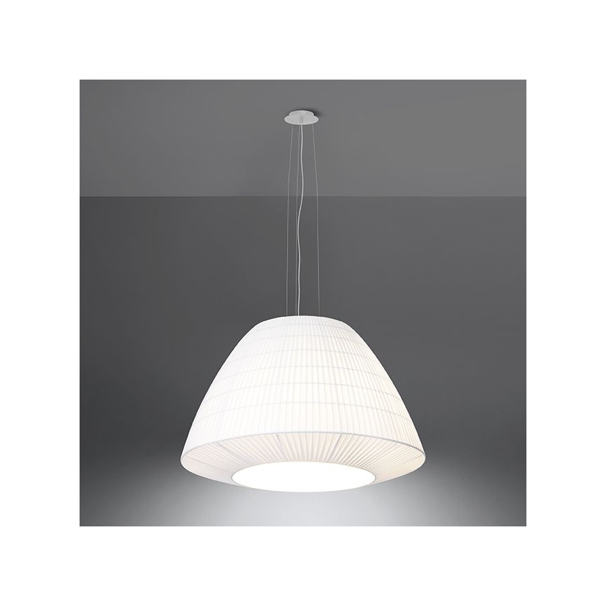 Πολύφωτο κρεμαστό BELLA 3xE27/60W/230V δ. 60 cm λευκό