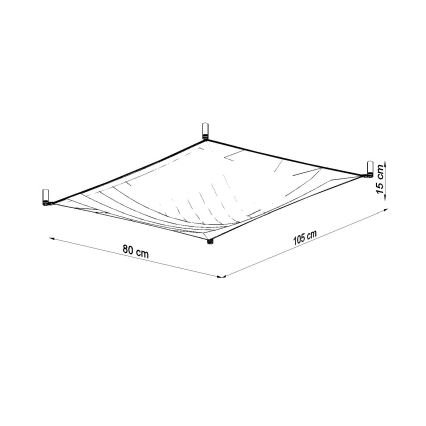 Φωτιστικό οροφής LED LUNA 2xG13/8,5W/230V 80x105 cm λευκό