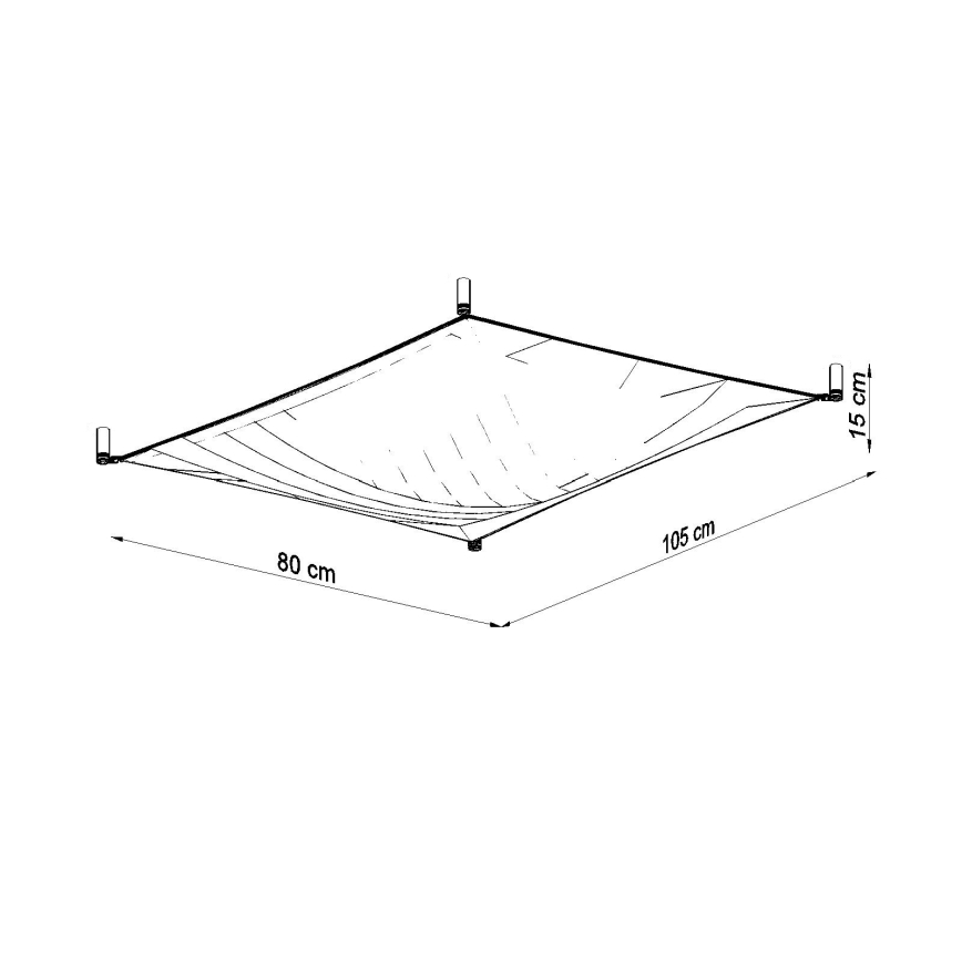 Φωτιστικό οροφής LED LUNA 2xG13/8,5W/230V 80x105 cm λευκό