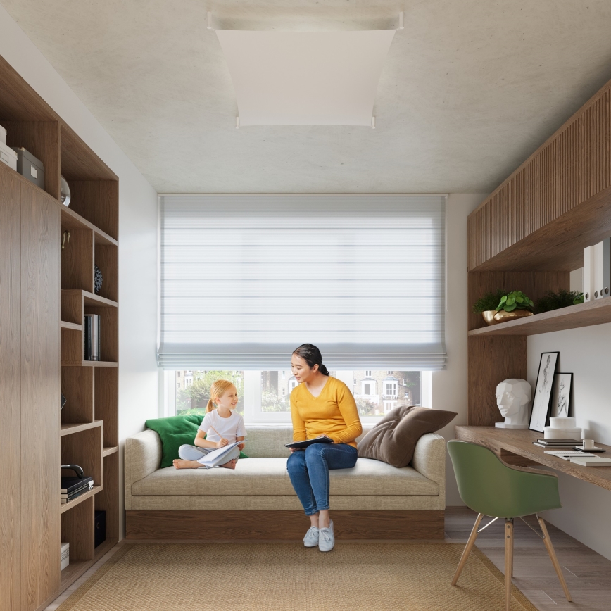 LED φωτιστικό οροφής LUNA 4xG13/8,5W/230V 105x105 εκ. λευκό