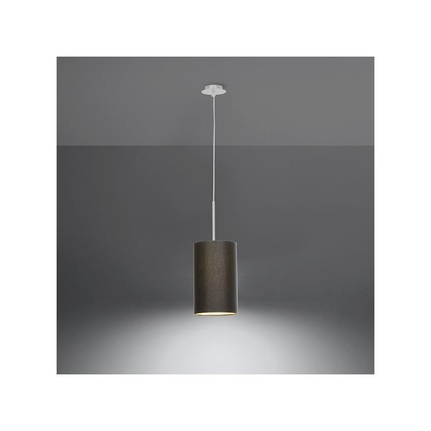Πολύφωτο κρεμαστό OTTO 1xE27/60W/230V δ. 15 cm μαύρο