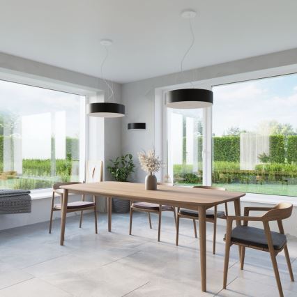 Κρεμαστό φωτιστικό οροφής  SKALA 3xE27/60W/230V διάμετρος 30 cm μαύρο