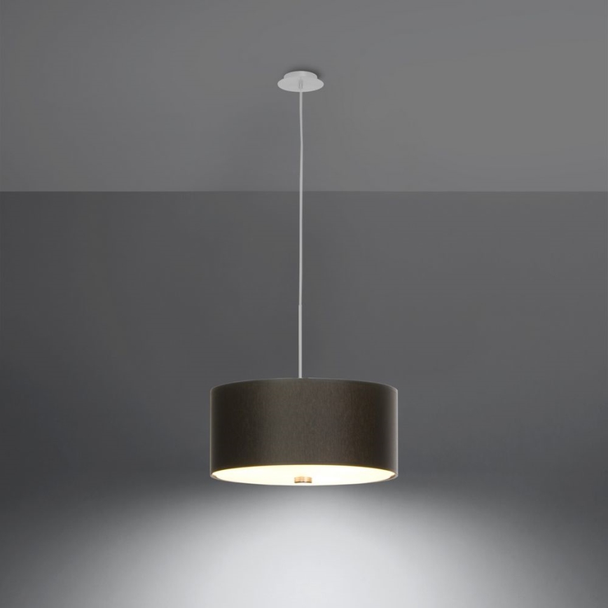 Κρεμαστό φωτιστικό οροφής  SKALA 3xE27/60W/230V διάμετρος 30 cm μαύρο