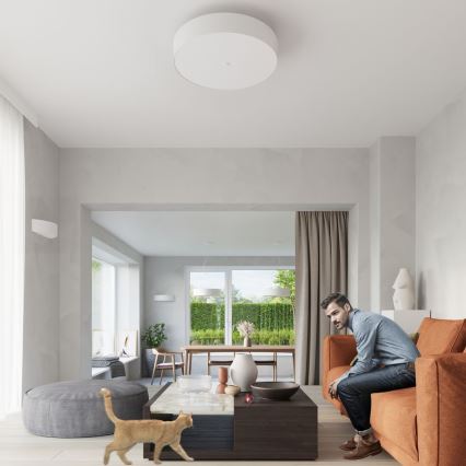 Φωτιστικό οροφής SKALA 3xE27/60W/230V διάμετρος 30 cm λευκό