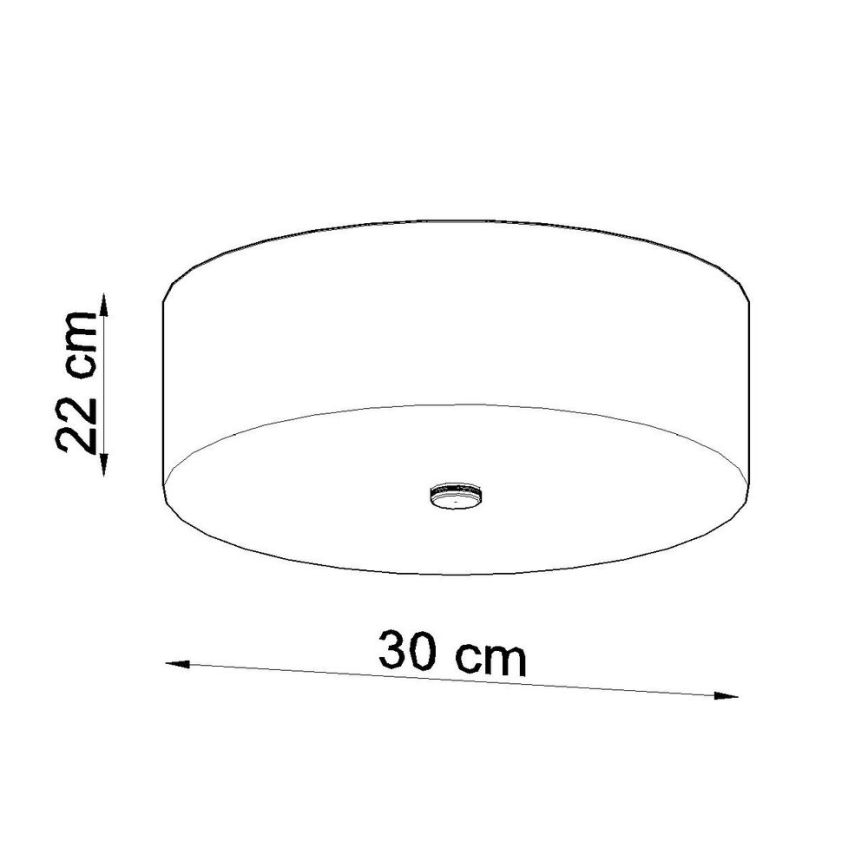 Φωτιστικό οροφής SKALA 3xE27/60W/230V διάμετρος 30 cm λευκό