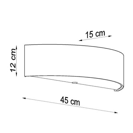Φωτιστικό τοίχου SKALA 2xE27/60W/230V λευκό