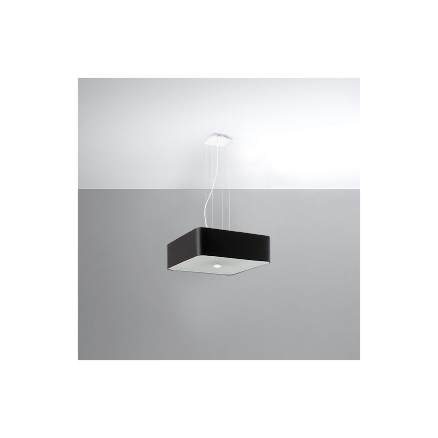 Πολύφωτο κρεμαστό LOKKO 5xE27/60W/230V 45 cm μαύρο