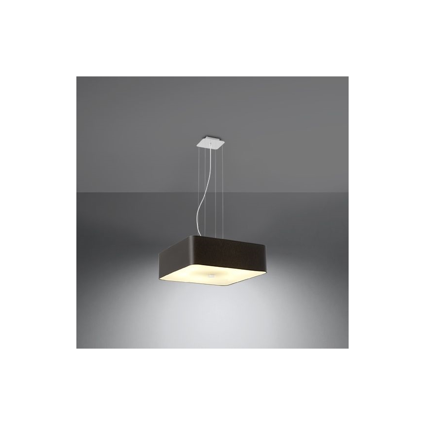 Πολύφωτο κρεμαστό LOKKO 5xE27/60W/230V 45 cm μαύρο