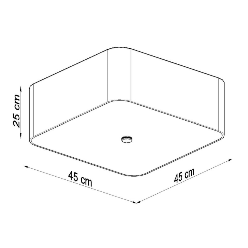 Φωτιστικό οροφής LOKKO 5xE27/60W/230V 45 cm μαύρο