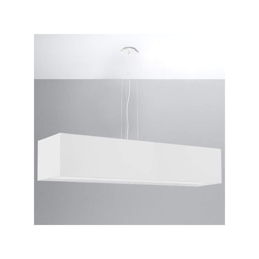 Πολύφωτο SANTA 5xE27/60W/230V 120 cm λευκό