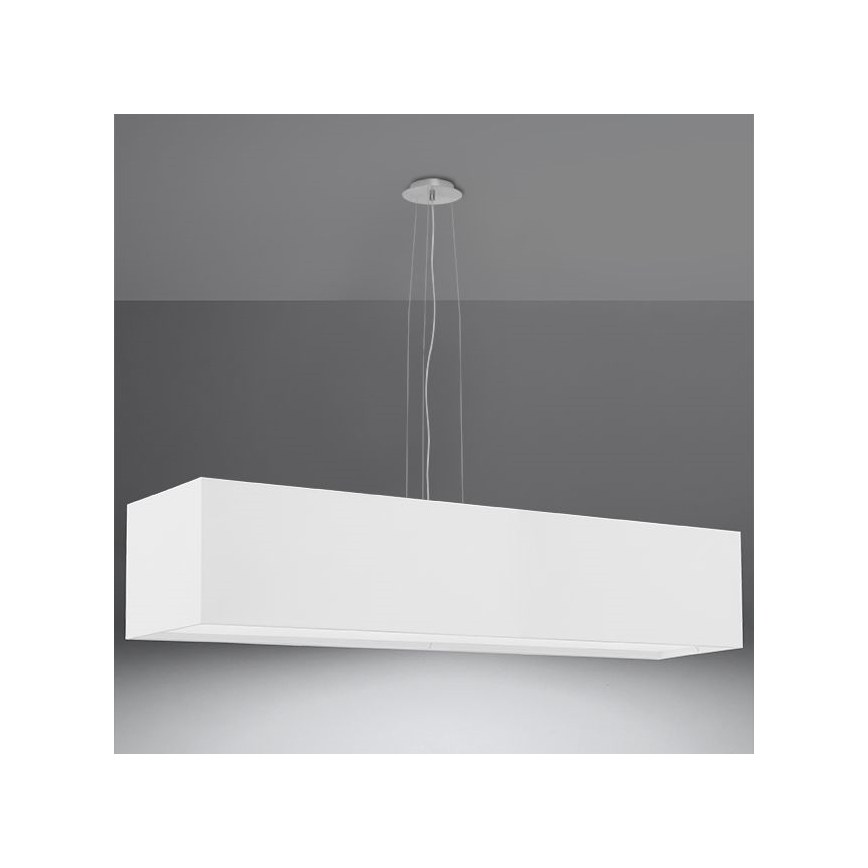 Πολύφωτο SANTA 5xE27/60W/230V 120 cm λευκό