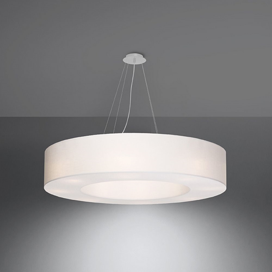 Πολύφωτο SATURNO 8xE27/60W/230V δ. 90 cm λευκό