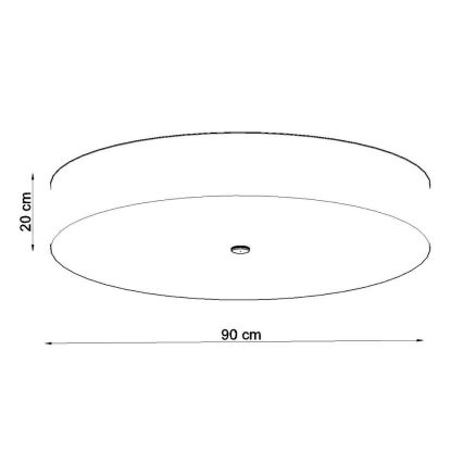 Φωτιστικό οροφής SKALA 6xE27/60W/230V δ. 90 cm λευκό