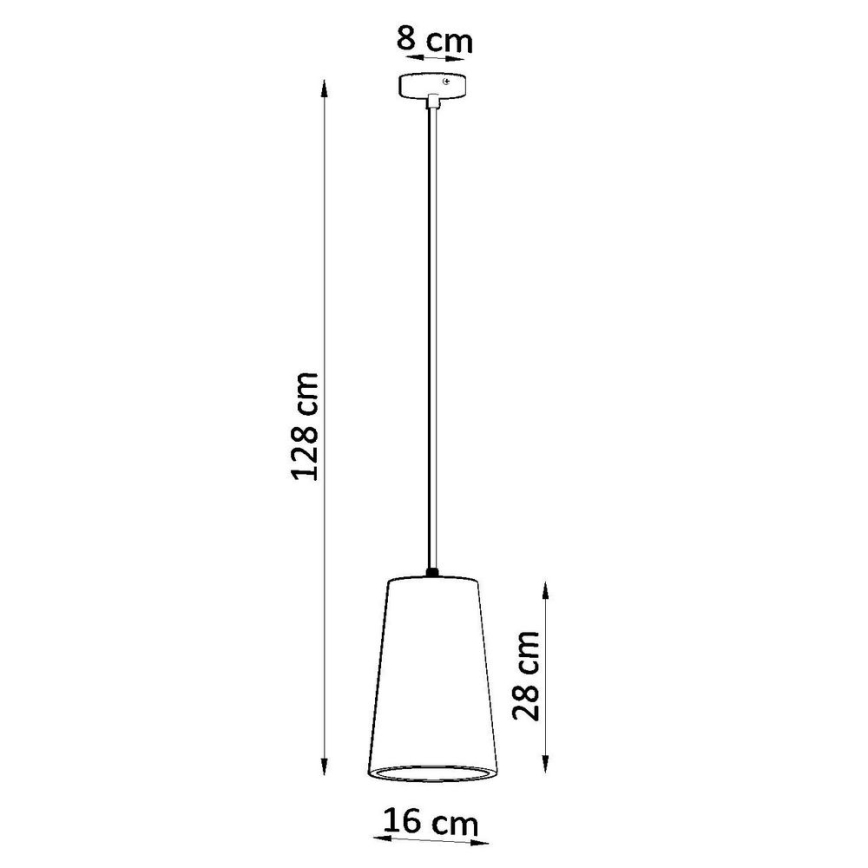 Κρεμαστό φωτιστικό οροφής GULCAN 1xE27/15W/230V