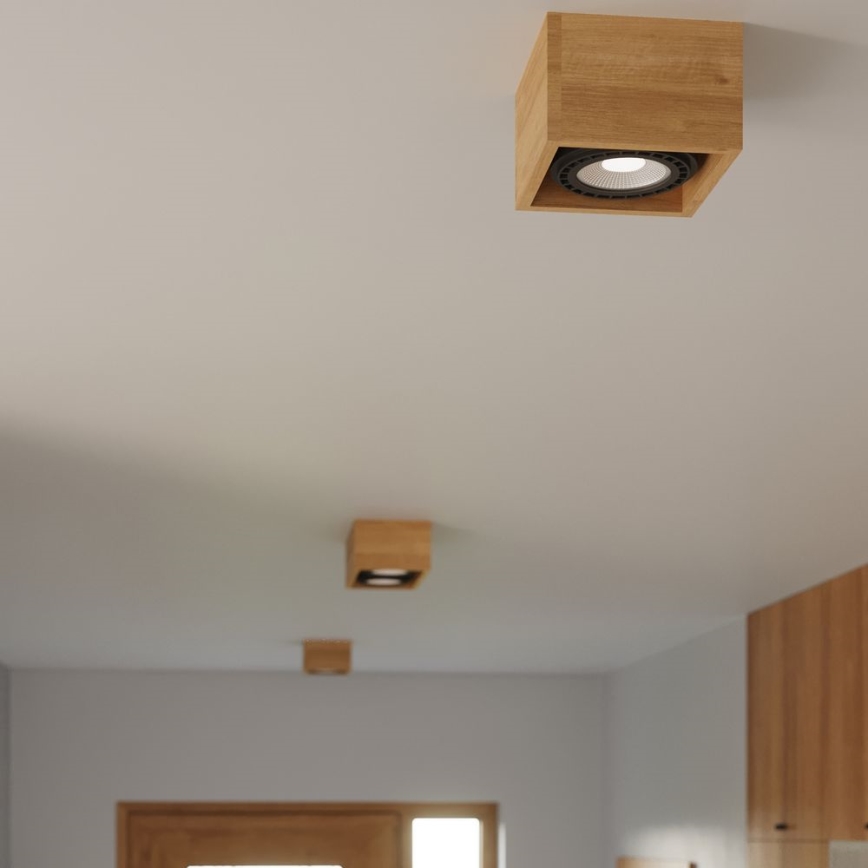 Φωτιστικό οροφής QUATRO AR111 2xGU10/40W/230V οξιά