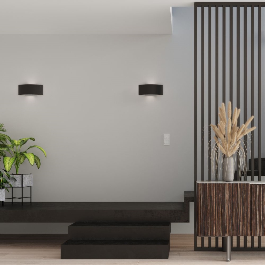 Φωτιστικό τοίχου MAGNUS 2xG9/40W/230V μαύρο