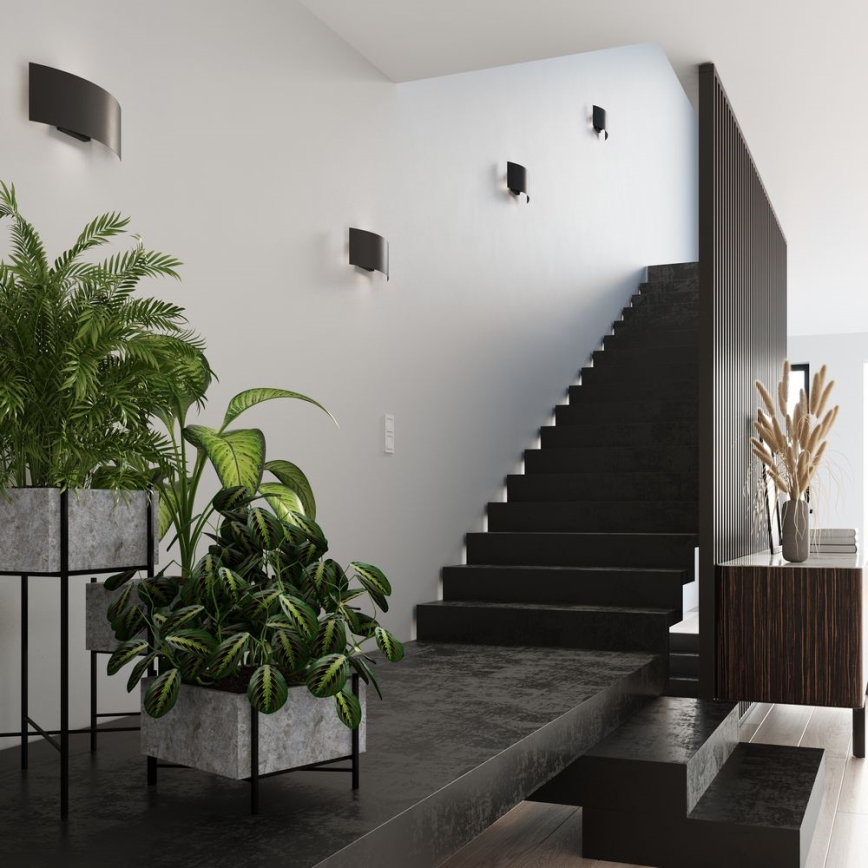 Φωτιστικό τοίχου MAGNUS 2xG9/40W/230V μαύρο