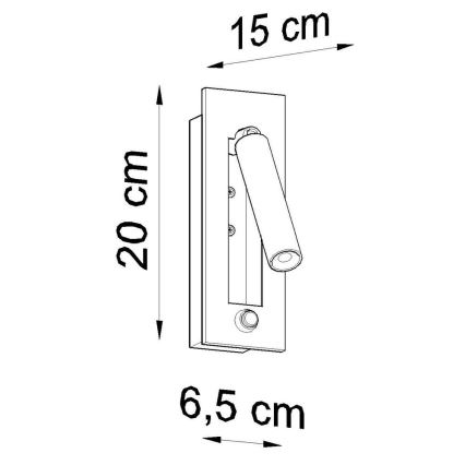 Σποτάκι τοίχου ENIF 1xG9/12W/230V