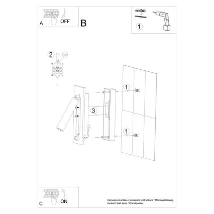 Σποτάκι τοίχου ENIF 1xG9/12W/230V