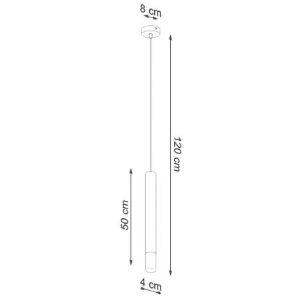 Κρεμαστό φωτιστικό μονόφωτο VIZIER 1xG9/12W/230V λευκό