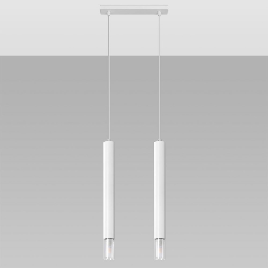 Κρεμαστό φωτιστικό οροφής VIZIER 2xG9/40W/230V λευκό