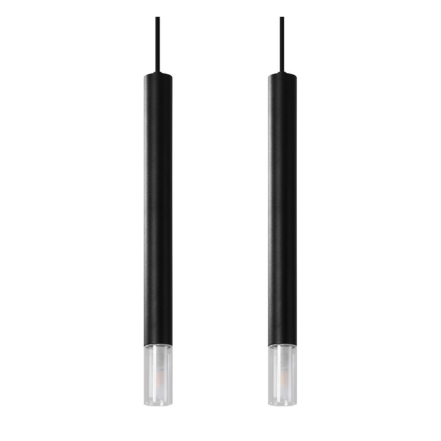 Κρεμαστό φωτιστικό οροφής VIZIER 2xG9/40W/230V μαύρο