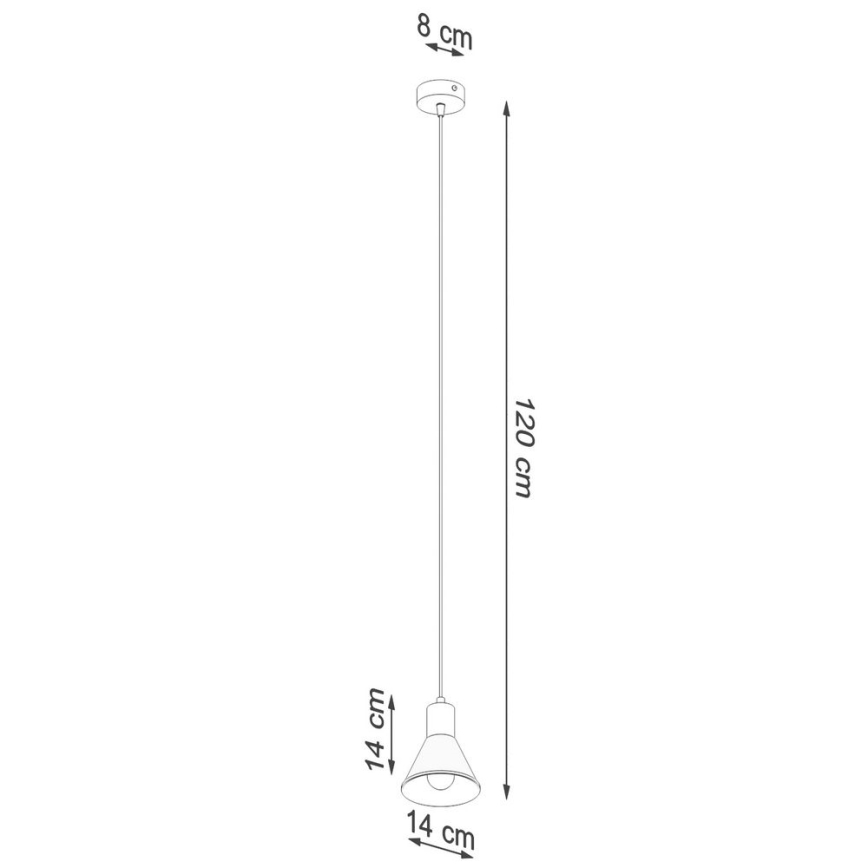 Κρεμαστό φωτιστικό TALEJA 1xE27/60W/230V λευκό