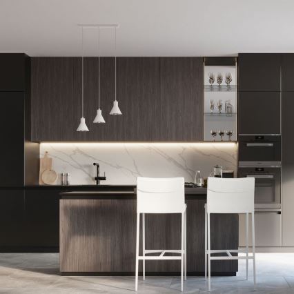 Πολύφωτο κρεμαστό ράγα TAZILA 3xES111/60W/230V λευκό