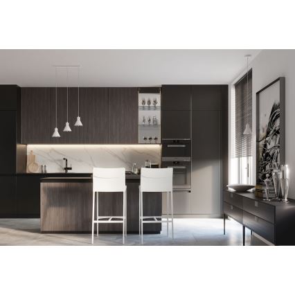 Πολύφωτο κρεμαστό ράγα TAZILA 3xES111/60W/230V λευκό