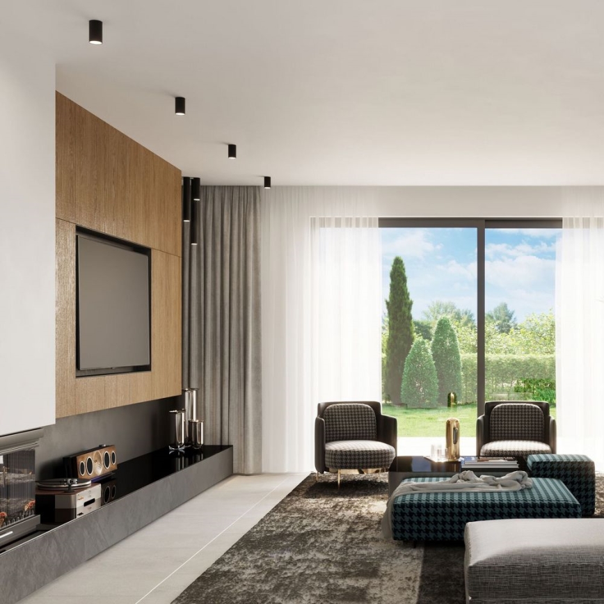 Φωτιστικό σποτ LAGOS 1xGU10/10W/230V 10 cm μαύρο