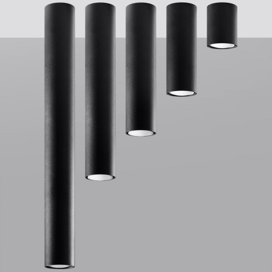 Φωτιστικό σποτ LAGOS 1xGU10/10W/230V 10 cm μαύρο