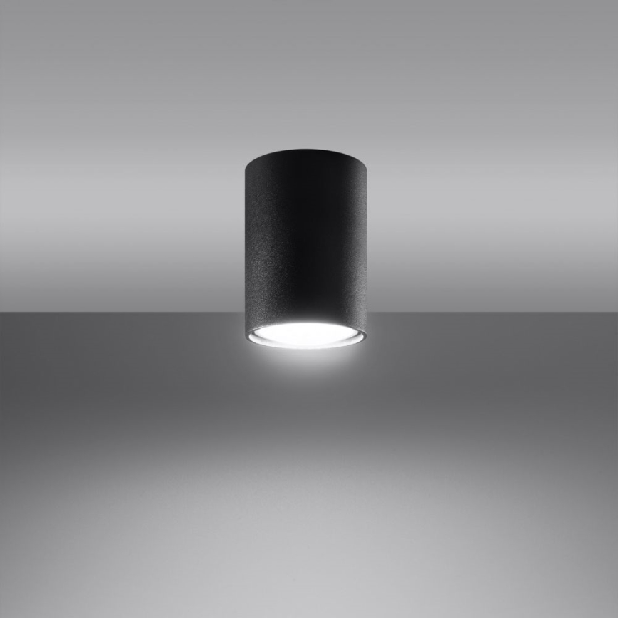 Φωτιστικό σποτ LAGOS 1xGU10/10W/230V 10 cm μαύρο