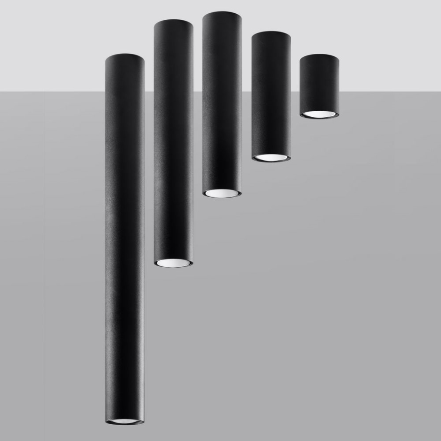 Φωτιστικό σποτ LAGOS 1xGU10/10W/230V 10 cm μαύρο