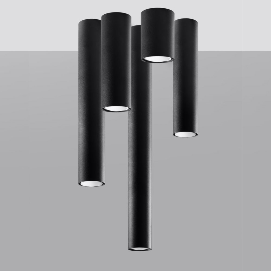 Φωτιστικό σποτ LAGOS 1xGU10/10W/230V 10 cm μαύρο