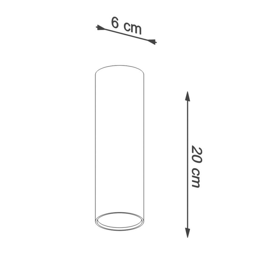 Φωτιστικό σποτ LAGOS 1xGU10/10W/230V 20 cm μαύρο
