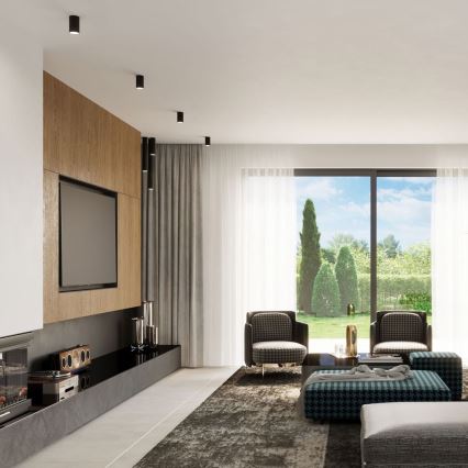 Φωτιστικό σποτ LAGOS 1xGU10/10W/230V 40 cm μαύρο