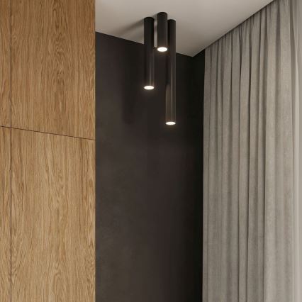 Φωτιστικό σποτ LAGOS 1xGU10/10W/230V 40 cm μαύρο