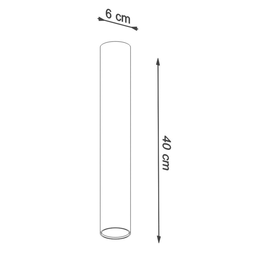 Φωτιστικό σποτ LAGOS 1xGU10/10W/230V 40 cm μαύρο