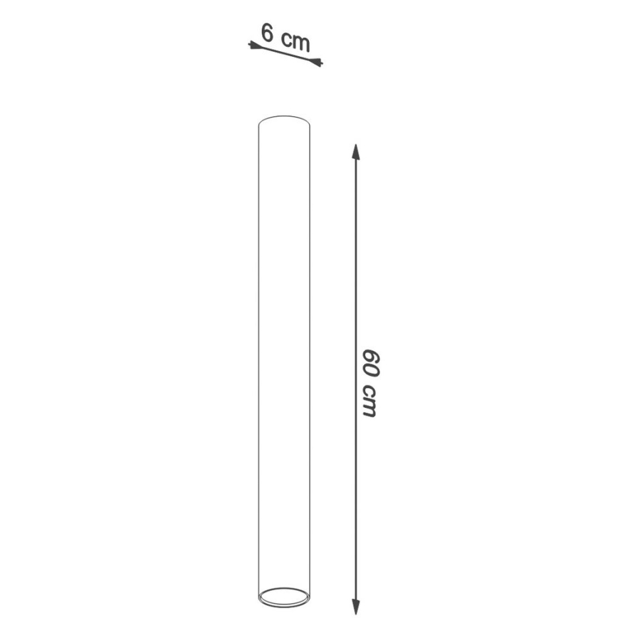 Φωτιστικό σποτ LAGOS 1xGU10/10W/230V 60 cm μαύρο