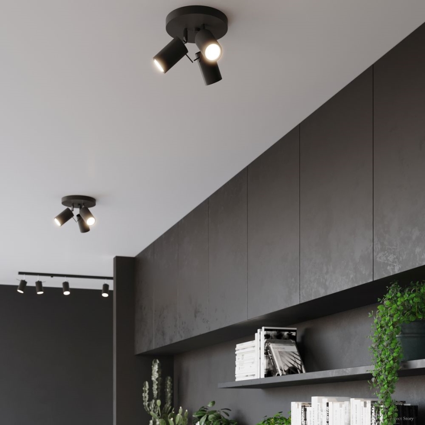 Φωτιστικό σποτ RING 3xGU10/10W/230V μαύρο